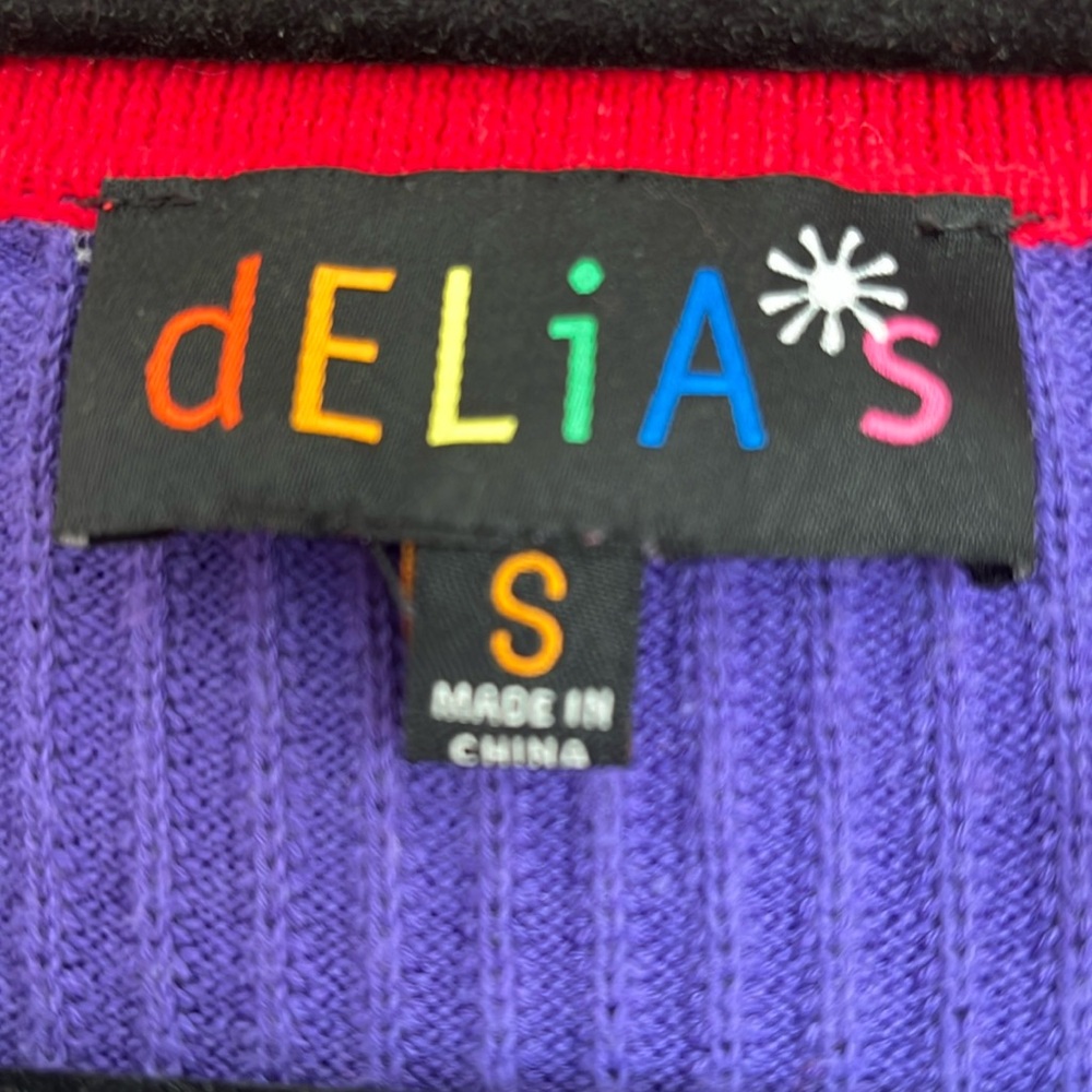 Delia’s Purple and Red Button-Up Mini Dress - Picture 3 of 5